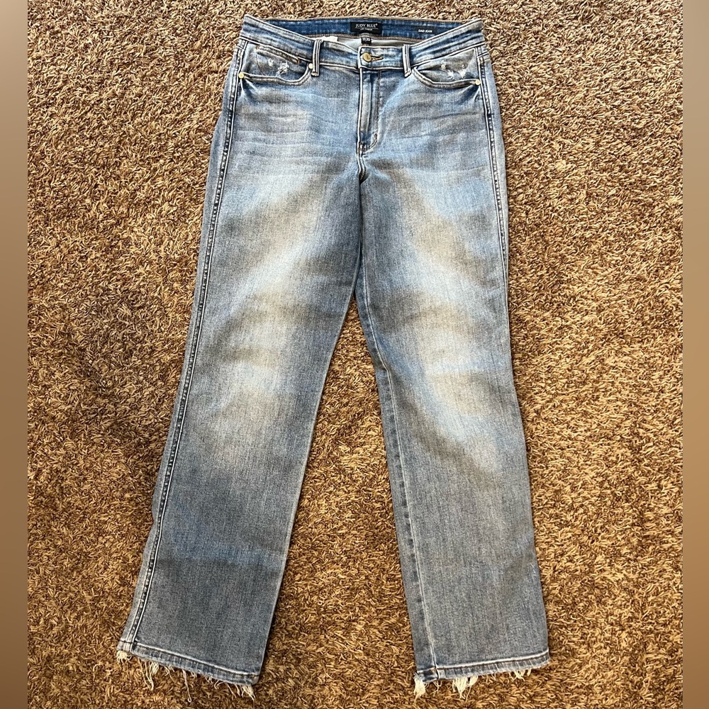 Judy Blue Straight Leg Dad Jeans